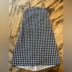 American Eagle Black And White Gingham Dress Women’s Small